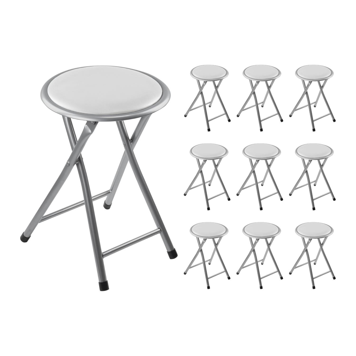Pack 10 Taburetes Plegables Bajos 30x31x45cm 7house Taburetes 1